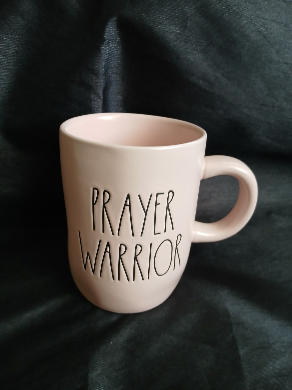Rae Dunn Pink "Prayer Warrior" Ceramic Mug